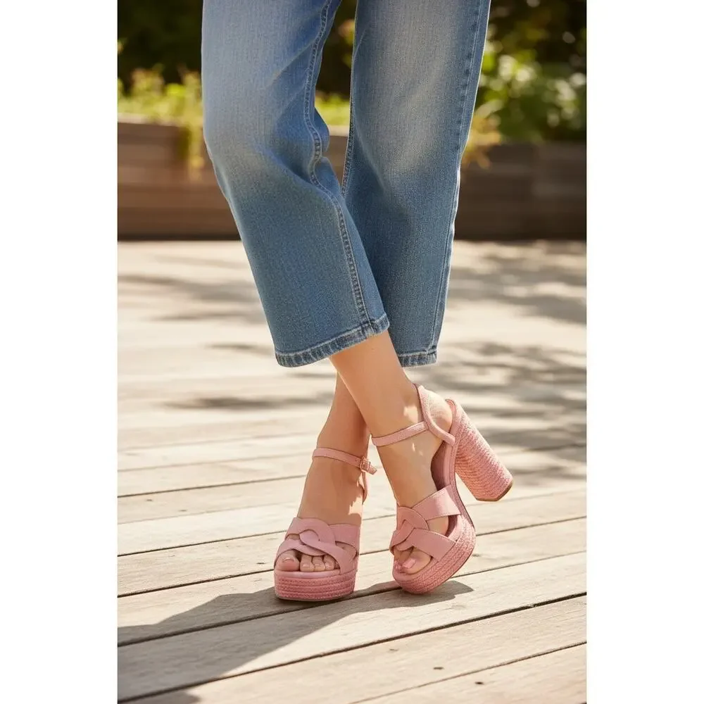 Coach C2314 Talina Platform Sandal Size 9.5B